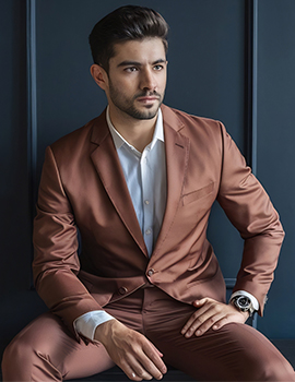 Rust Slim Suit
