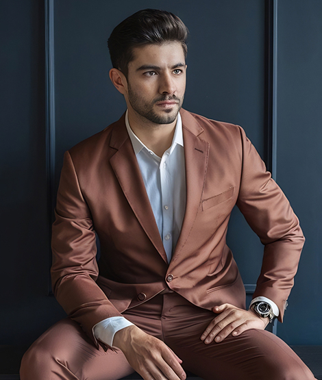 Rust Slim Suit