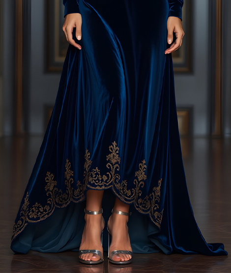 Midnight Velvet Gown